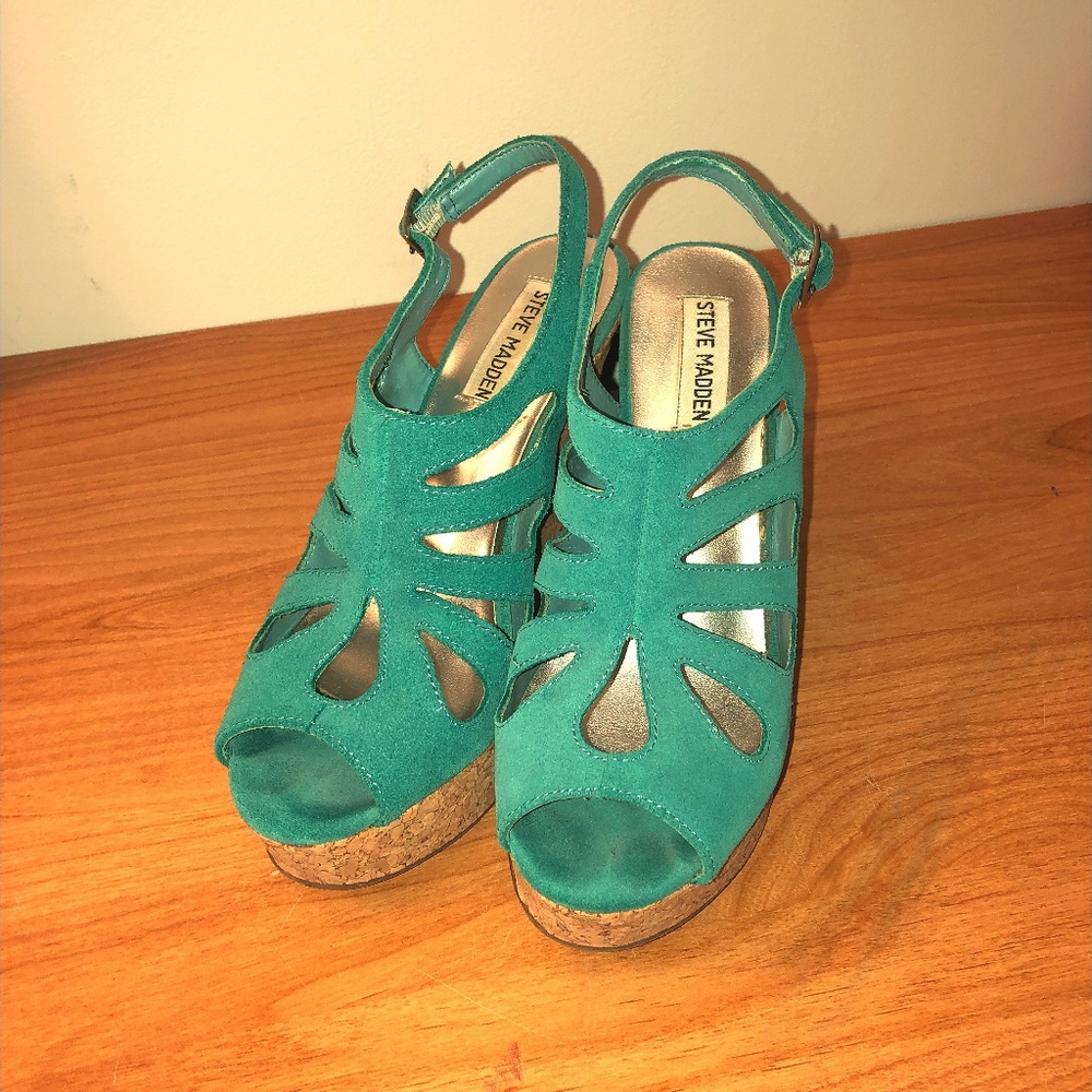 Steve Madden Teal Heels